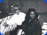 With Paula Walker, Director of 'First We Take Manhattan' music video - Photo copyright © Karen Miller