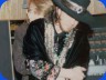 With Stevie Ray Vaughan - In the studio - 1987 - Photo copyright © Roscoe Beck