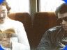 Bill and Roscoe on the bus, European Tour - 1979 - Photo copyright © Porch Light
